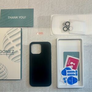 Sturdy Silicone Case (Black) & Originals for iPhone 14 Pro Max